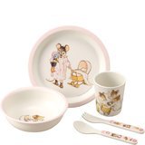 Coffret Repas 5 pièces Ernest et Célestine - Rose