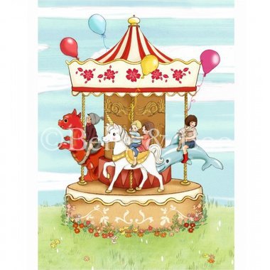 Gravure Belle and Boo "Carnival Carousel" (28x35cm)