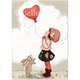 Carte Postale "Heart Shaped Balloon"