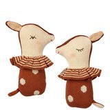 Hochet Doudou Bambi en Tricot - Caramel