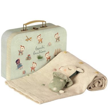 Valisette Cadeau de Naissance Bambi - Dusty Mint