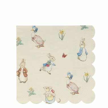 20 Petites Serviettes en papier Peter Rabbit & Friends