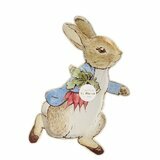 12 Assiettes en carton en forme de Peter Rabbit