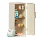 Mini Frigo Vintage en Métal - Blanc Cassé