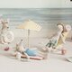 Parasol de Plage Miniature pour Souris - Rayures Jaunes