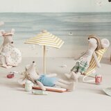 Parasol de Plage Miniature pour Souris - Rayures Jaunes