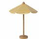 Parasol de Plage Miniature pour Souris - Rayures Jaunes