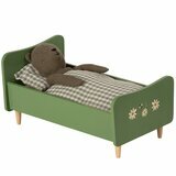 Lit Vintage en Bois Vert pour Teddy Papa