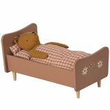 Lit Vintage en Bois Rose pour Teddy Maman