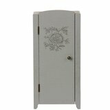 Mini Armoire Vintage en Bois - Gris/Menthe (taille Mini)