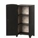 Mini Armoire Vintage en Bois - Anthracite (taille Mini)