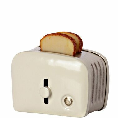 Mini Toaster et Pain - Blanc Cassé