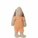 Lapin Fille Combi Tricot Rayée Orange Rose (Micro Bunny)