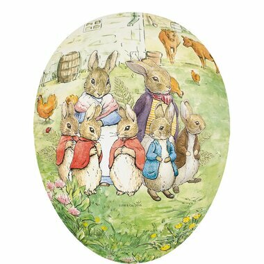 Grand Oeuf de Pâques XL - Peter Rabbit Bunny Family
