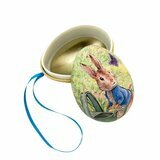 Set de 4 Petits Oeufs de Pâques Peter Rabbit en Métal à Suspendre