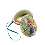 Set de 4 Petits Oeufs de Pâques Peter Rabbit en Métal à Suspendre