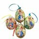 Set de 4 Petits Oeufs de Pâques Peter Rabbit en Métal à Suspendre