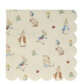 20 Grandes Serviettes en papier Peter Rabbit & Friends