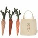 Mini Carottes en Tissu dans Sac Shopping