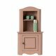 Mini Armoire d'Angle Vintage en Bois - Rose