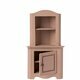 Mini Armoire d'Angle Vintage en Bois - Rose