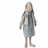 Grand Lapin Bunny Robe Rose et Gilet - Taille 4 (Maxi)