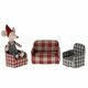 Fauteuil pour Souris - Carreaux Rouge