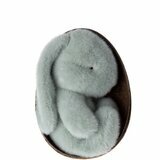 Peluche Lapin Bunny dans son Oeuf - Bleu