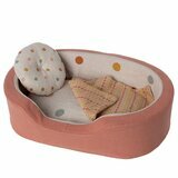 Panier pour Peluche Chiot Puppy - Corail