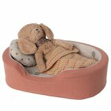 Panier pour Peluche Chiot Puppy - Corail