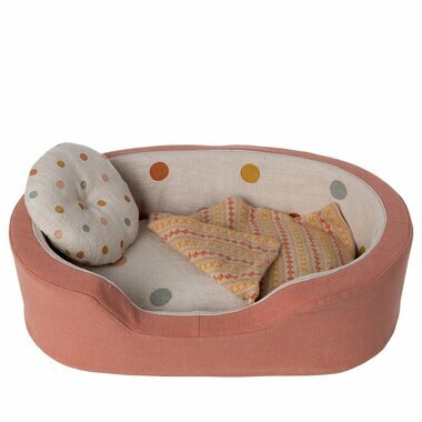 Panier Douillet pour Peluche Medium - Corail