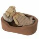 Panier Douillet pour Peluche Medium - Marron