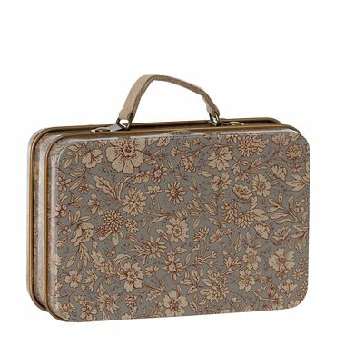 Boîte Mini Valise en Métal - Blossom Gris