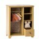 Mini Armoire Penderie Vintage en Bois - Jaune (Large)