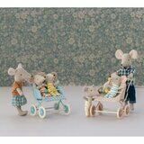 Mini Poussette pour Jumeaux / Bébés Souris - Mint