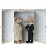 Coffret avec Couple de Souris Mariés 