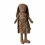 Lapin Bunny Marron Robe à Fleurs - Taille 2 (Mini +)