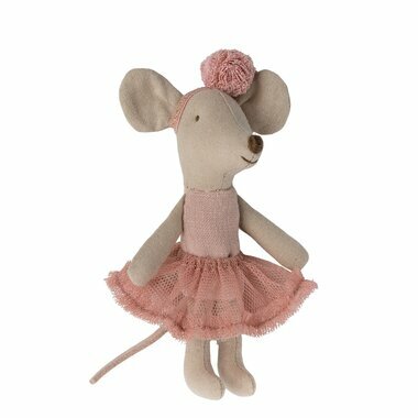 Souris Petite Soeur Danseuse - Rose