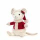 Peluche Souris de Noël