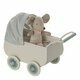 Landau Rétro avec Bébé Souris - Menthe