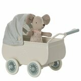 Landau Rétro avec Bébé Souris - Menthe