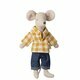 Chemise Vichy Jaune et Pantalon pour Papa Souris