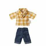 Chemise Vichy Jaune et Pantalon pour Papa Souris