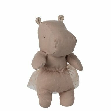 Doudou Hippo avec Jupe Small - Soft Rose