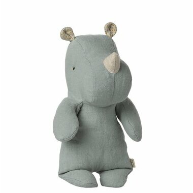 Doudou Rhino Bleu Gris - Small