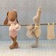 Lapin Bunny Marron Body et Tutu Rose - Taille 1 (Mini)