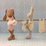 Lapin Bunny Marron Body et Tutu Rose - Taille 1 (Mini)
