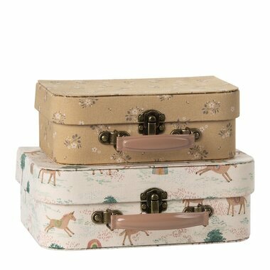 Set de 2 Valises avec Tissu - Licorne