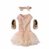 Lapin Bunny Marron Body et Tutu Rose - Taille 3 (Medium)