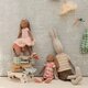 Lapin Bunny Marron Body et Tutu Rose - Taille 3 (Medium)